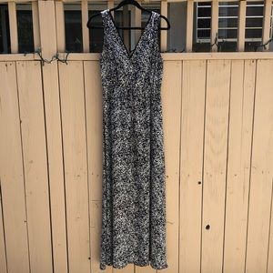 Black and white maxi dress